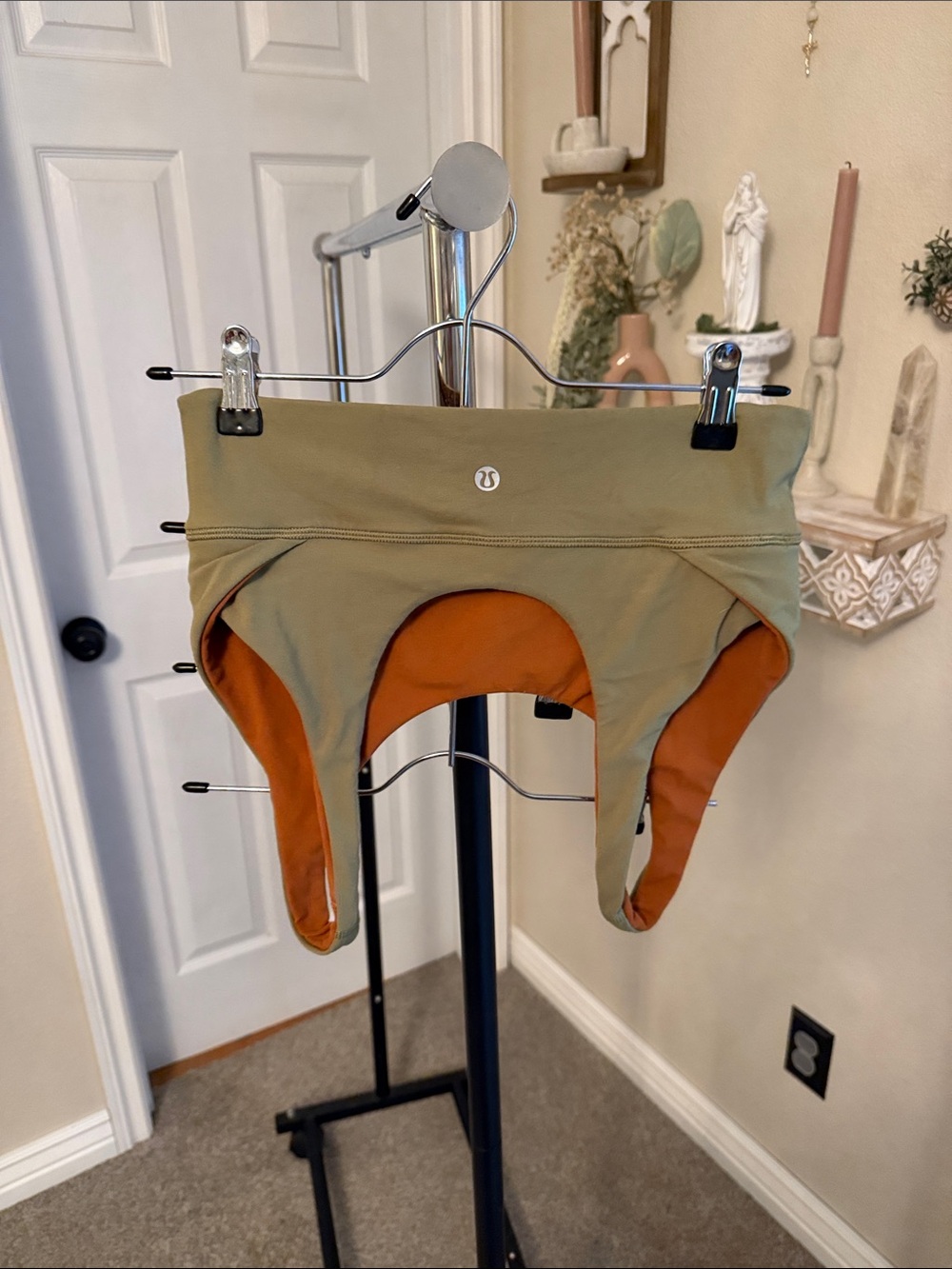 Olive Green / Rust Lululemon Align Reversible Sports Bra
